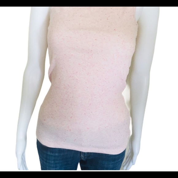 GAP Space Dye Tank/Top With Scoop Neck Blush Pink Size Small - Picture 6 of 11